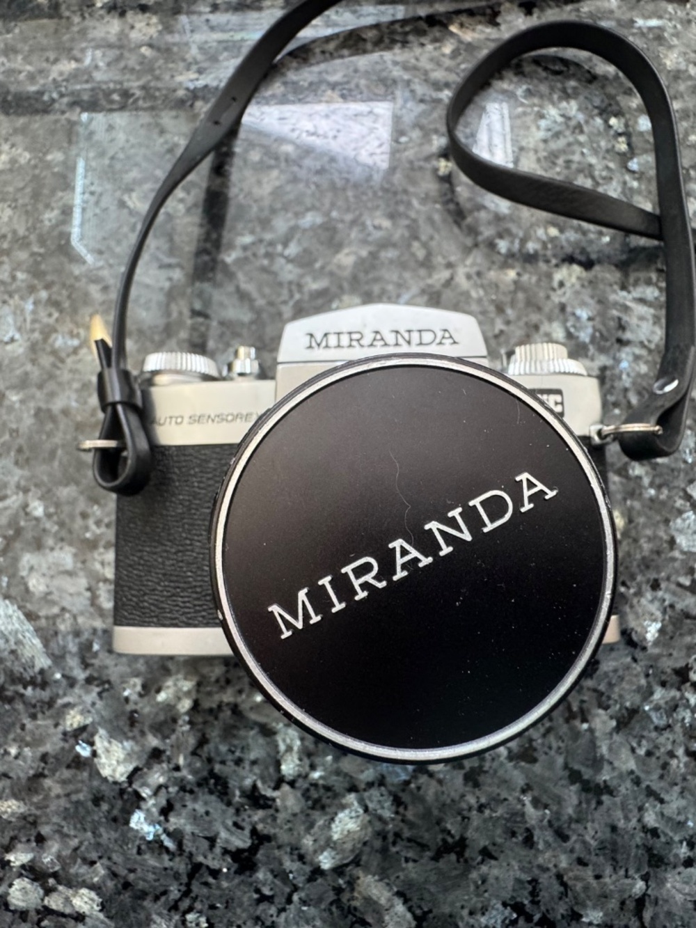 Miranda T Silver 35mm with 50mm Lens with 1/2 Case, Carrying Case, Lenses, Flash